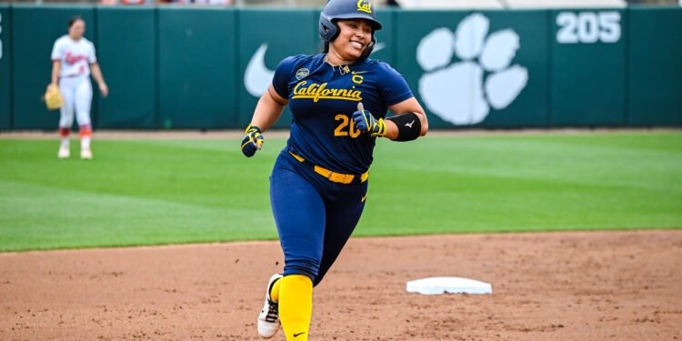 Tianna Bell in a Cal blue uniform