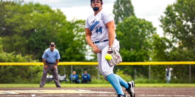Gatorade player of the year, Lexi Hames pitching