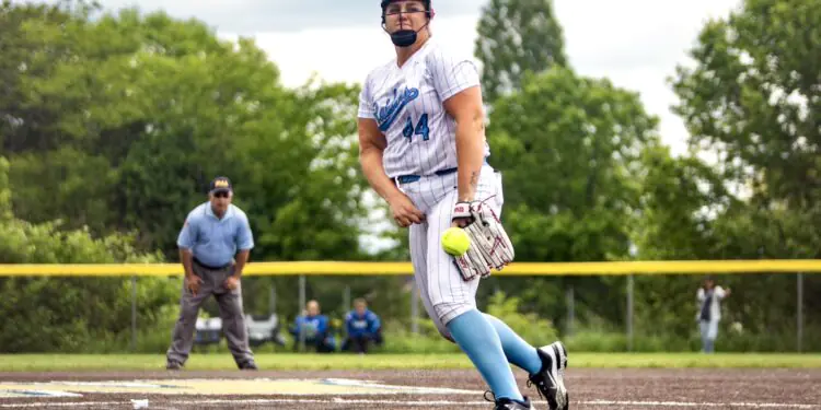 Gatorade player of the year, Lexi Hames pitching