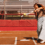 Hannah Wells swinging bat