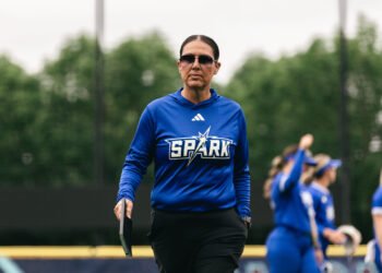 Spark head coach Amber Flores